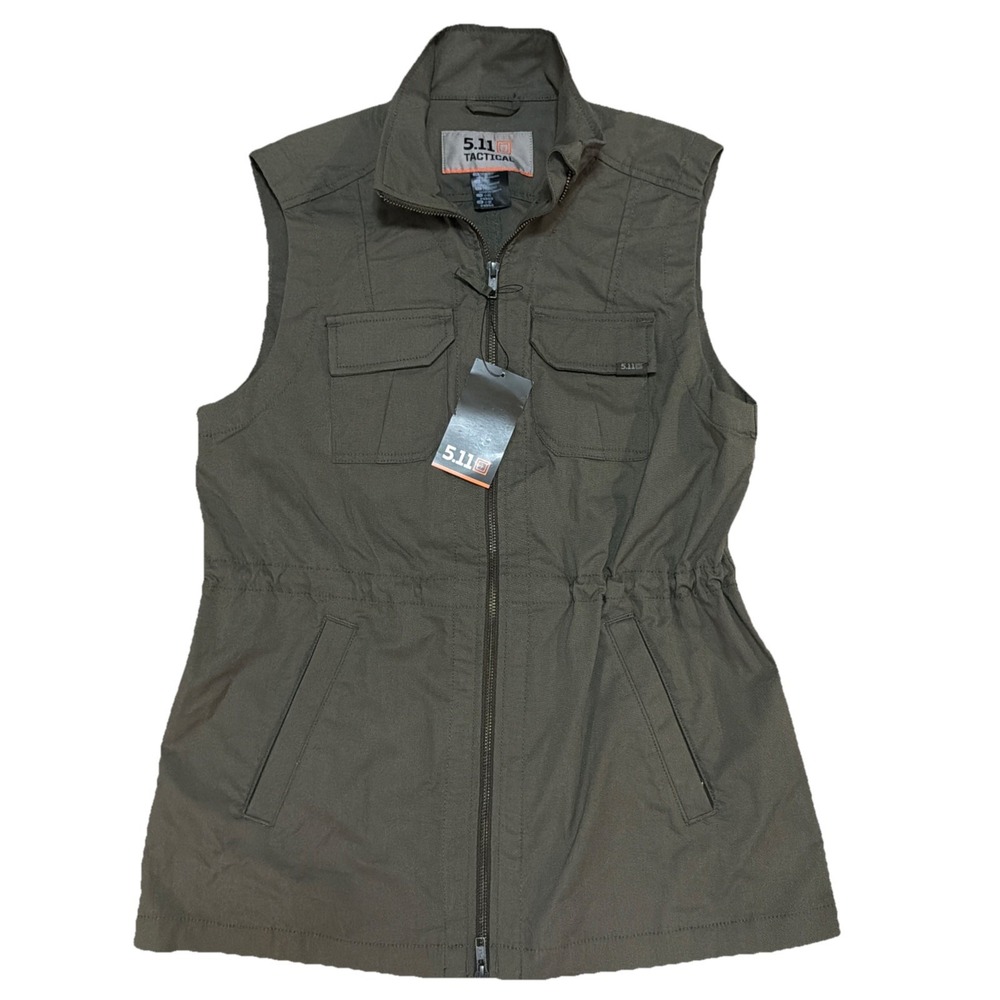 5.11 Tactical‎ Women's Ranger Green Small Full Zip Yulia Vest NWT